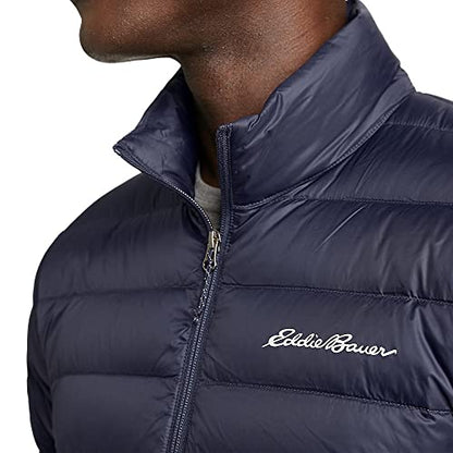 Eddie Bauer Men's CirrusLite Down Jacket, Dk Smoke Htr Recycled, Large