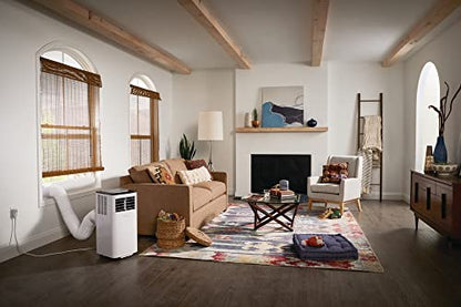 Frigidaire FHPC082AC1 Portable Room Air Conditioner, 5500 BTU with a Multi-Speed Fan, Dehumidifier Mode, Easy-to-Clean Washable Filter, in White