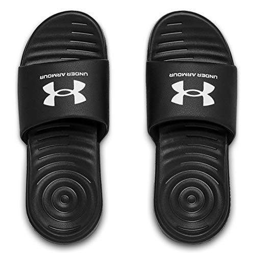 Under Armour boys Ansa Fix Slide Sandal, Black (004)/ Black, 1 Little Kid US
