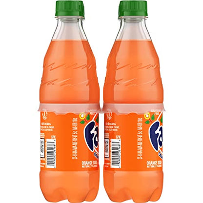 Fanta Orange Soda Fruit Flavored Soft Drink, 16.9 fl oz, 6 Pack