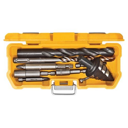 DEWALT Impact Driver Bit Set, Impact-Resistant Magnetic Case, 15-Piece Carbide Tipped Bits, Built-In Hooks for Easy Hanging (DWMTC15)