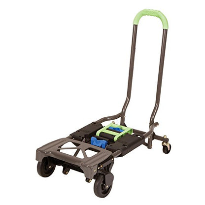 COSCO Shifter Multi-Position Folding Hand Truck and Cart, Green