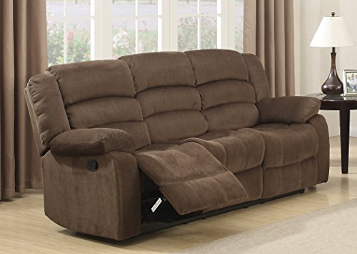Christies Home Living Bill Contemporary Room Reclining Sofa, Brown