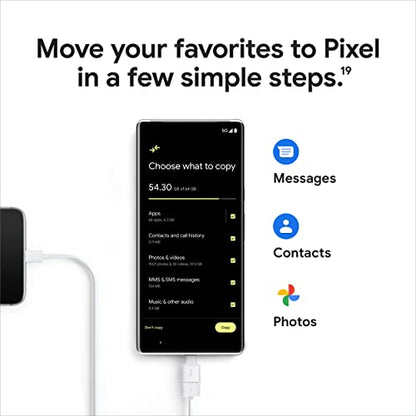 Google Pixel 6 Pro - 5G Android Phone - Unlocked Smartphone with Advanced Pixel Camera and Telephoto Lens - 128GB - Sorta Sunny