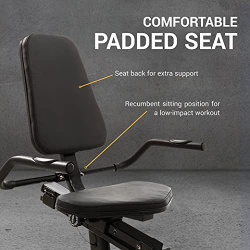 XTERRA Fitness SB150 Recumbent Exercise Bike, Black
