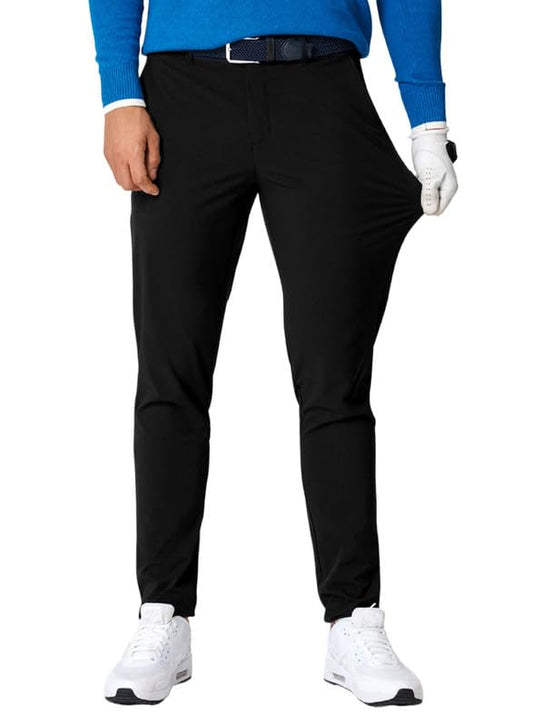 JMIERR Golf Pants for Men Stretch Slim Fit Joggers Flex Dress Pants Work Travel Chino Pants 2023 Fashion Trousers with Pockets,US 34(M),Black