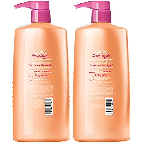 L’Oréal Paris Elvive Dream Lengths Shampoo and Conditioner Kit, Paraben Free, 1 kit
