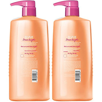 L’Oréal Paris Elvive Dream Lengths Shampoo and Conditioner Kit, Paraben Free, 1 kit