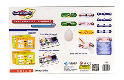 Snap Circuits Beginner, Electronics Exploration Kit, Stem Kit for Ages 5-9 (SCB-20)