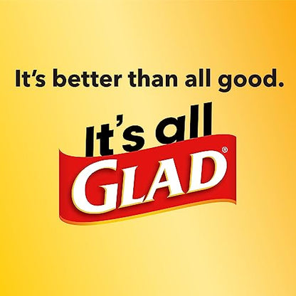 Glad ForceFlex MaxStrength with Clorox Tall Kitchen Drawstring Trash Bags, 13 Gallon Grey Trash Bags, Mountain Air Scent, 34 Count