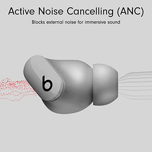 Beats Studio Buds – True Wireless Noise Cancelling Earbuds – Compatible with Apple & Android, Built-in Microphone, IPX4 Rating, Sweat Resistant Earphones, Class 1 Bluetooth Headphones - Moon Gray