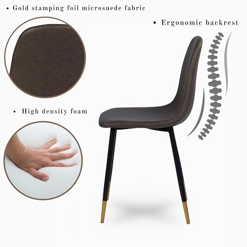 UPDATE: DEAD! FurnitureR Dining Chairs Comfortable Upholstered Side Seating Armless for Home Kitchen Bedroom Living Room Guest Restaurant Cafe (Taupe, Set of 2)