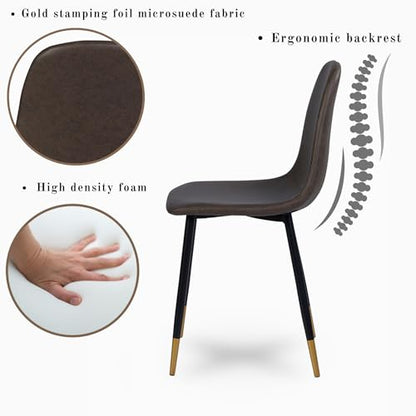 UPDATE: DEAD! FurnitureR Dining Chairs Comfortable Upholstered Side Seating Armless for Home Kitchen Bedroom Living Room Guest Restaurant Cafe (Taupe, Set of 2)