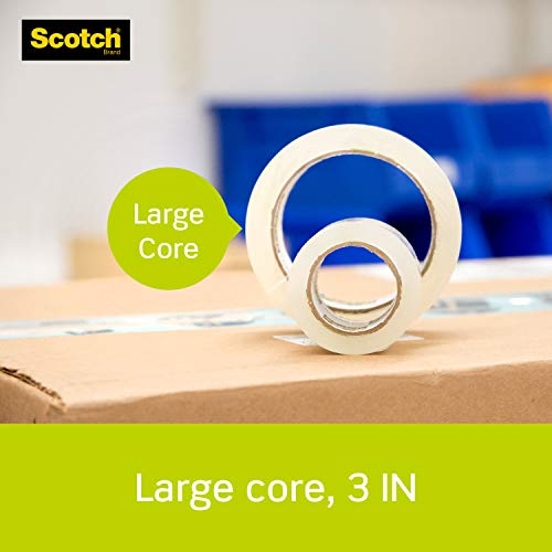 Scotch Sure Start Packing Tape, Clear, Quiet Unwind and Easy Start, 1.88 in. x 54.6 yd., 1 Tape Roll