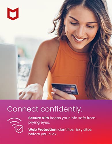 McAfee Total Protection 2023 | Unlimited Devices | Cybersecurity Software Includes Antivirus, Secure VPN, Password Manager, Dark Web Monitoring | Amazon Exclusive |Download