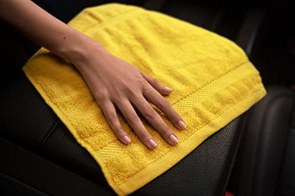 Premium 100% Cotton Wash Cloths, 12 Piece Set, 13x13 Inches, Luxury towels, Durable, Fingertip Towel Quick Dry & Extra Absorbent Cleaning Cloth Face Cloths for Home, Spa, Hotel, Bathroom & Kitchen