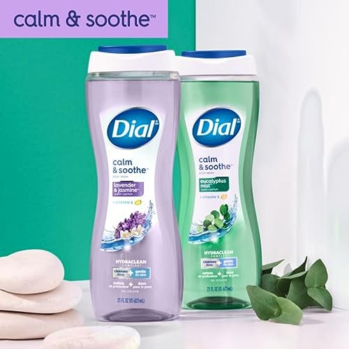 Dial Body Wash, Calm & Soothe Lavender & Jasmine Scent, 16 fl oz, Pack of 6