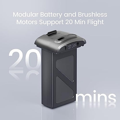 Holy Stone GPS Drone with 4K UHD Camera for Adults Beginner; HS360S 249g Foldable FPV RC Quadcopter with 10000 Feet Control Range, Brushless Motor, Follow Me, Smart Return Home, 5G Transmission