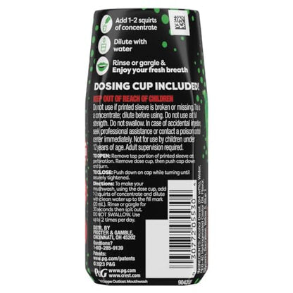 Crest Scope Squeez Mouthwash Concentrate, Original Mint Flavor, 50mL Bottle, Equal Uses up to 1L Bottle *vs 1L Scope Outlast Mouthwash, Squeez to Control The Strength