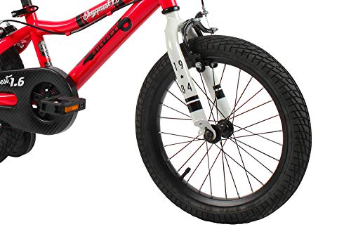 Duzy Customs 14’’ Red Kids Bike with Five Minute Quick Assembly