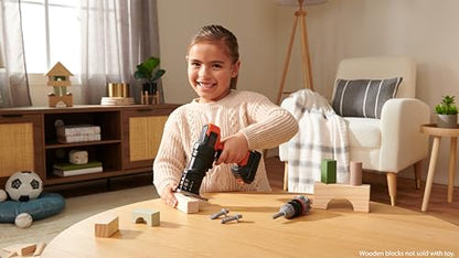 Black+Decker Kids Tools All-in-One Mega Case with Matrix Drill, Jigsaw and Sander 25 Pieces Play Tools for Kids