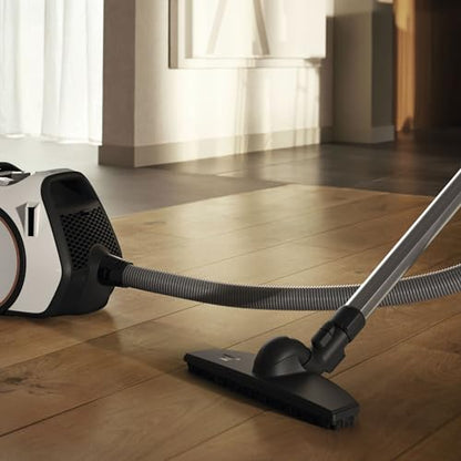 Miele Boost CX1 Parquet Canister Vacuum, White/Rose