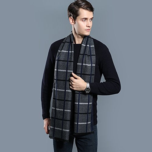 OHAYOMI Mens Scarf Winter Fashion Formal Soft Scarves for Men