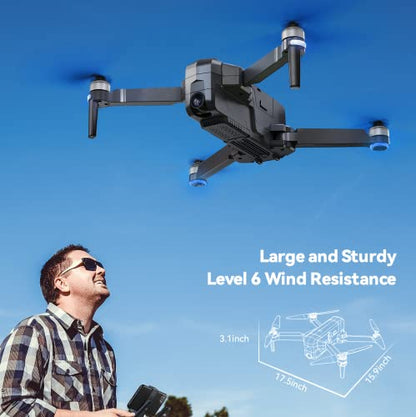 Ruko F11PRO Drones with Camera for Adults 4K UHD Camera 60 Mins Flight Time with GPS Auto Return Home Brushless Motor, Black (with Carrying Case)