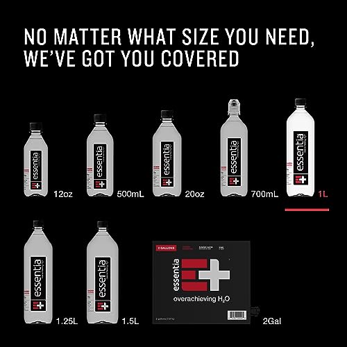 Add 3 To Your Cart! Essentia Bottled Water, 1 Liter, 12-Pack, Ionized Alkaline Water:99.9% Pure, Infused With Electrolytes, 9.5 pH Or Higher With A Clean, Smooth Taste