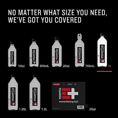 Add 3 To Your Cart! Essentia Bottled Water, 1 Liter, 12-Pack, Ionized Alkaline Water:99.9% Pure, Infused With Electrolytes, 9.5 pH Or Higher With A Clean, Smooth Taste