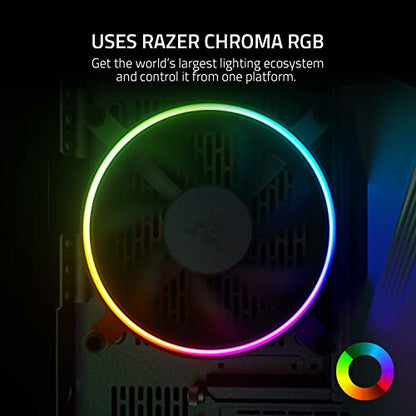 Razer Kunai Hydraulic 140MM aRGB PC Fan: Quiet, Powerful aRGB Fan - PWM Fan Controller Support & Connect Up to 8 Fans - Powered by Razer Chroma RGB - 1 Fan