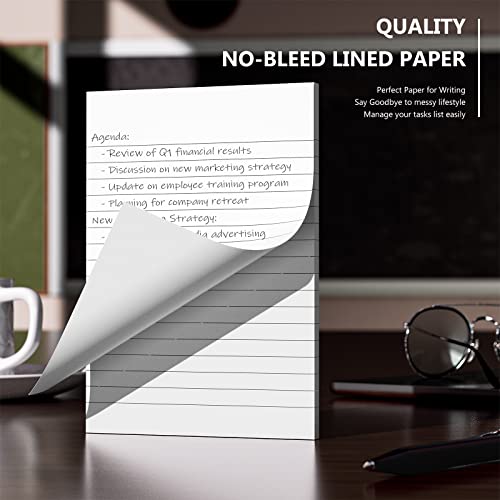 10 Pack Note Pads Small 4x6 Inch Lined Writing Memo Pads Refills Scratch Pads with 30 Sheets Each Pad Narrow Ruled Mini Pocket Notebook Writing Pads of Paper for Daily Work Planning and Organization