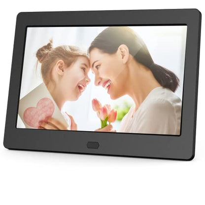 Atatat Digital Picture Frame with High Resolution 1280x800 16:9 IPS Screen/1080P 720P Video Player/Stereo/MP3/Auto-Rotate/Calendar/Time