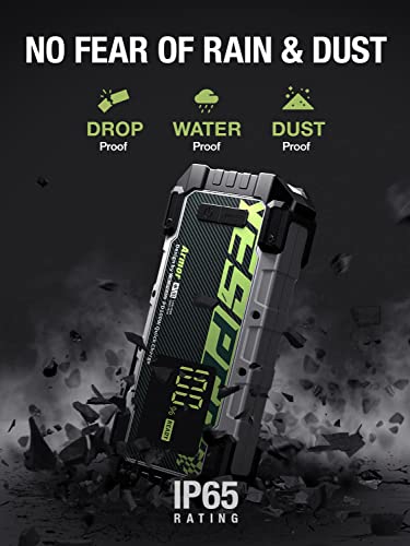 YESPER Car Jump Starter, 3000A Peak Portable Battery Jump Starter with Pre-Heat Tech(-40°F~140°F) 12V Car Battery Charger Jump Starter(10.0L Gas/8.0L Diesel, 60 Times) Jumper Box with PD100W