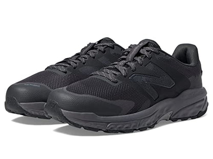 New Balance Men's Fresh Foam 510 V6 Trail Running Shoe, Black/Grey Matter/Magnet, 9 X-Wide