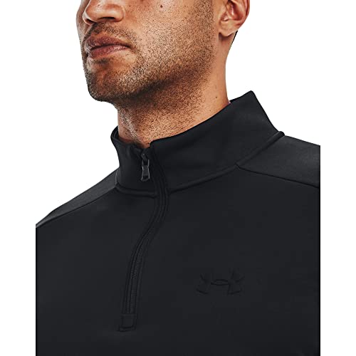 Under Armour Mens ArmourFleece 1/4 Zip , (001) Black / / Black , Small