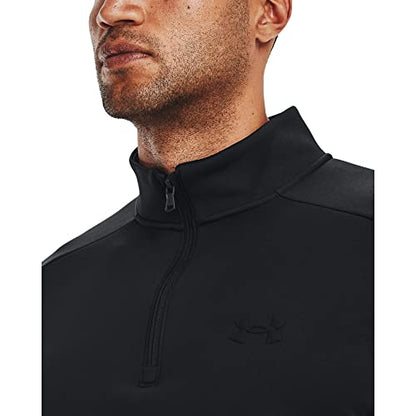 Under Armour Mens ArmourFleece 1/4 Zip , (001) Black / / Black , Small