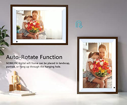 Digital Picture Frame 10.1 Inch Large Digital Photo Frame with IPS Full HD Touchscreen, 32GB WiFi Smart Frame Share Photos and Videos Instantly from Anywhere via Frameo App