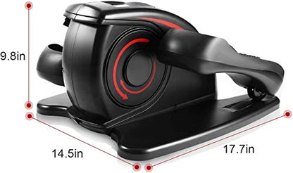 Under Desk Elliptical, Electric Seated Leg Foot Pedal Exerciser with Remote and LCD Monitor, Home & Office Under Desk Cycle, Portable Rehab Exercise Equipment for Seniors, Adults, and Teens