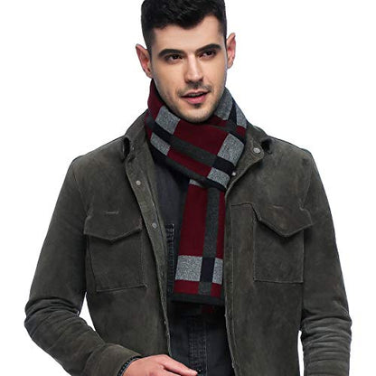 HOYAYO Mens Classic Warm Long Winter Scarf