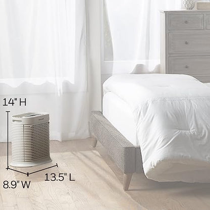 Honeywell HPA104 HEPA Air Purifier for Medium Rooms - Microscopic Airborne Allergen+ Reducer, Cleans Up To 750 Sq Ft in 1 Hour - Wildfire/Smoke, Pollen, Pet Dander, and Dust Air Purifier – White