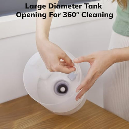 YOGIN Humidifiers for Bedroom Large room,Top fill 2.5L Ultrasonic cool mist Humidifiers for Baby Nursery and Plants,Up to 24 Hours of Operation, Auto Shut Off, 24dB Quiet,Night Light (Hu-02A-XNLit)