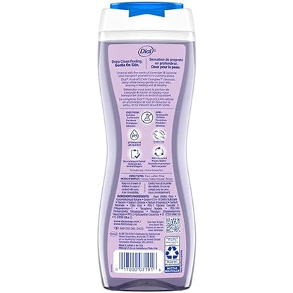 Dial Body Wash, Calm & Soothe Lavender & Jasmine Scent, 16 fl oz, Pack of 6