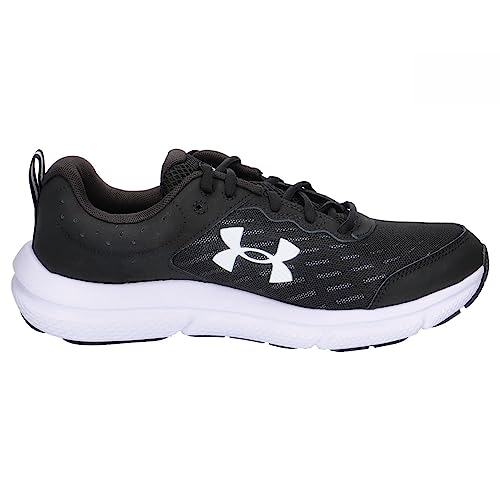 Under Armour Men's Charged Assert 10 Running Shoe, (001) Black/Black/White, 10.5
