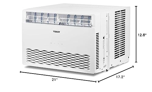 TOSOT 8,000 Air Conditioner Cools up to 350 sq. ft. Quiet, LED, Smart Remote Control, Energy Efficient Window AC, 8000 BTU, White