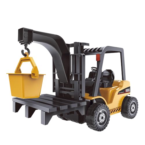 Remote Control Forklift- 11 Channel Full Functional Professional RC Forklift Construction Toys with Lights and Sounds, Engineering Car Toy Boy Gift …