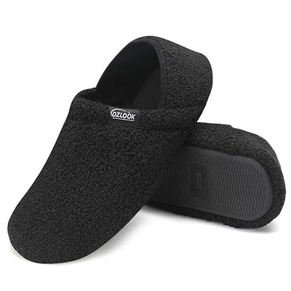 OZLOOK Slippers for Women Men, Mens Womens House Slippers, Fuzzy Slippers Memory Foam Warm Curly Fur Indoor