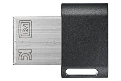 SAMSUNG FIT Plus 3.1 USB Flash Drive, 128GB, 400MB/s, Plug In and Stay, Storage Expansion for Laptop, Tablet, Smart TV, Car Audio System, Gaming Console, MUF-128AB/AM,Gunmetal Gray
