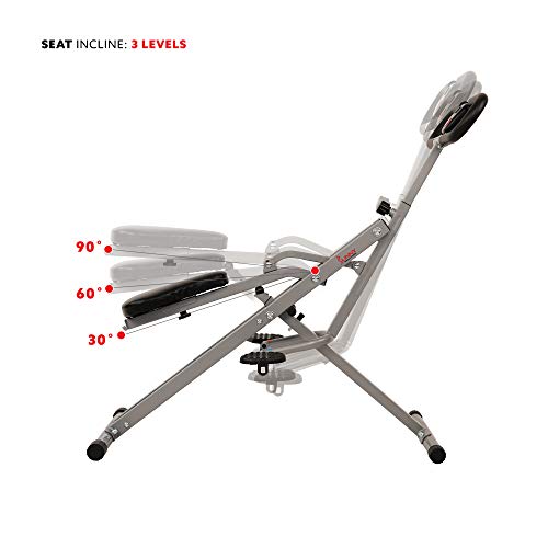 Sunny Health & Fitness Squat Assist Row-N-Ride™ Trainer for Glutes Workout with Online Training Video