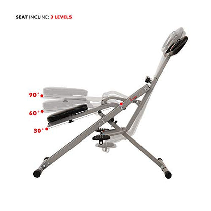 Sunny Health & Fitness Squat Assist Row-N-Ride™ Trainer for Glutes Workout with Online Training Video